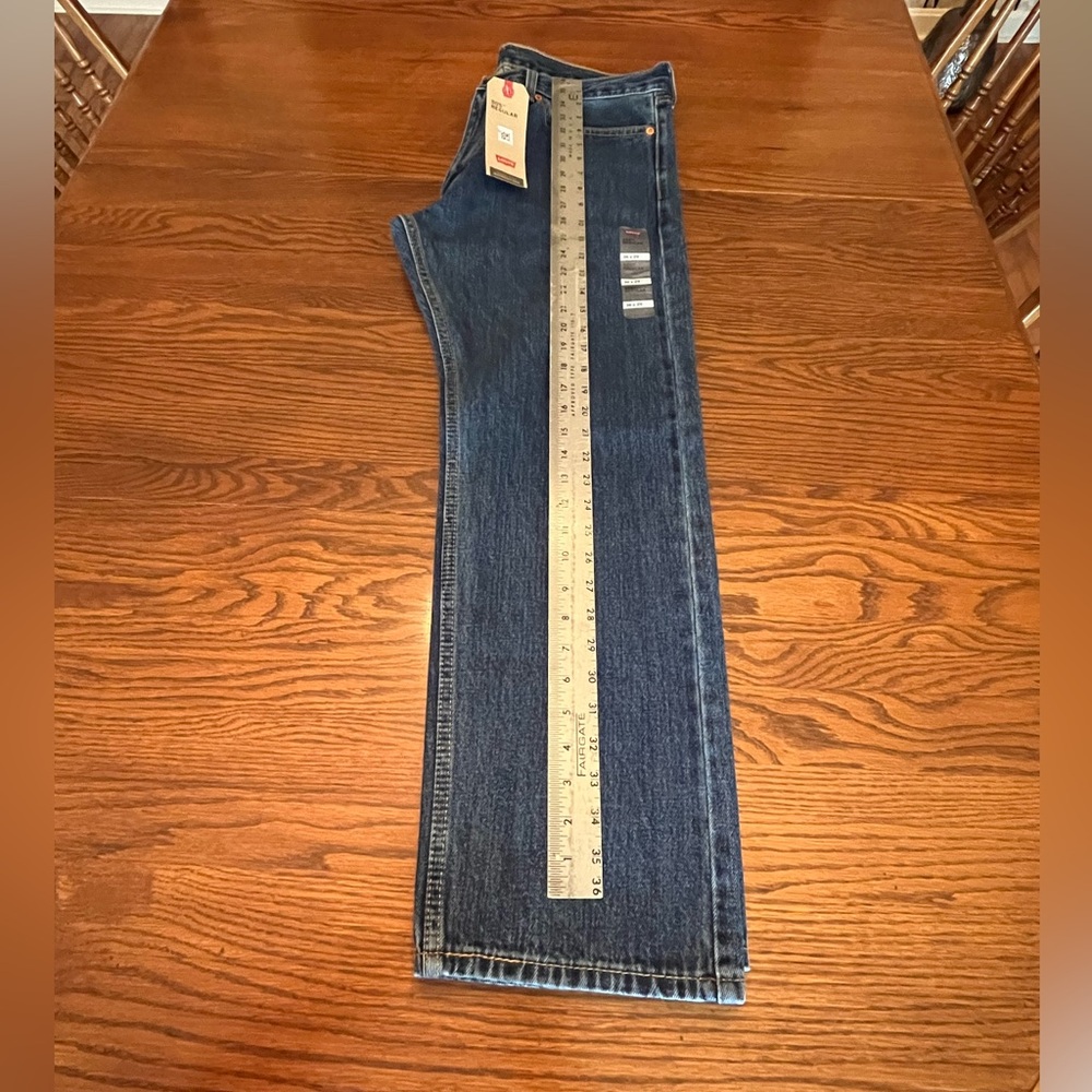 NWT Levi’s Mens 505 Regular Fit Medium Stonewash Non-Stretch Denim Jeans 36 x 29 - Picture 9 of 16